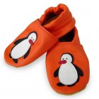 Pinguin auf orange